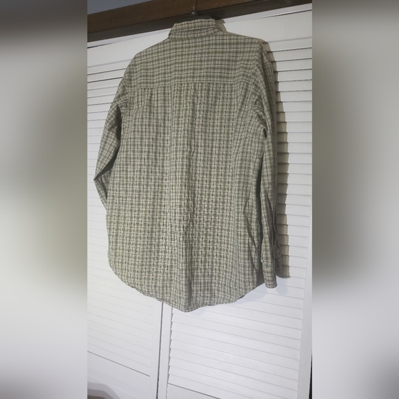 Wrangler Rugged Wear Long Sleeve Mens Plaid Button Up Large - Picture 2 of 9